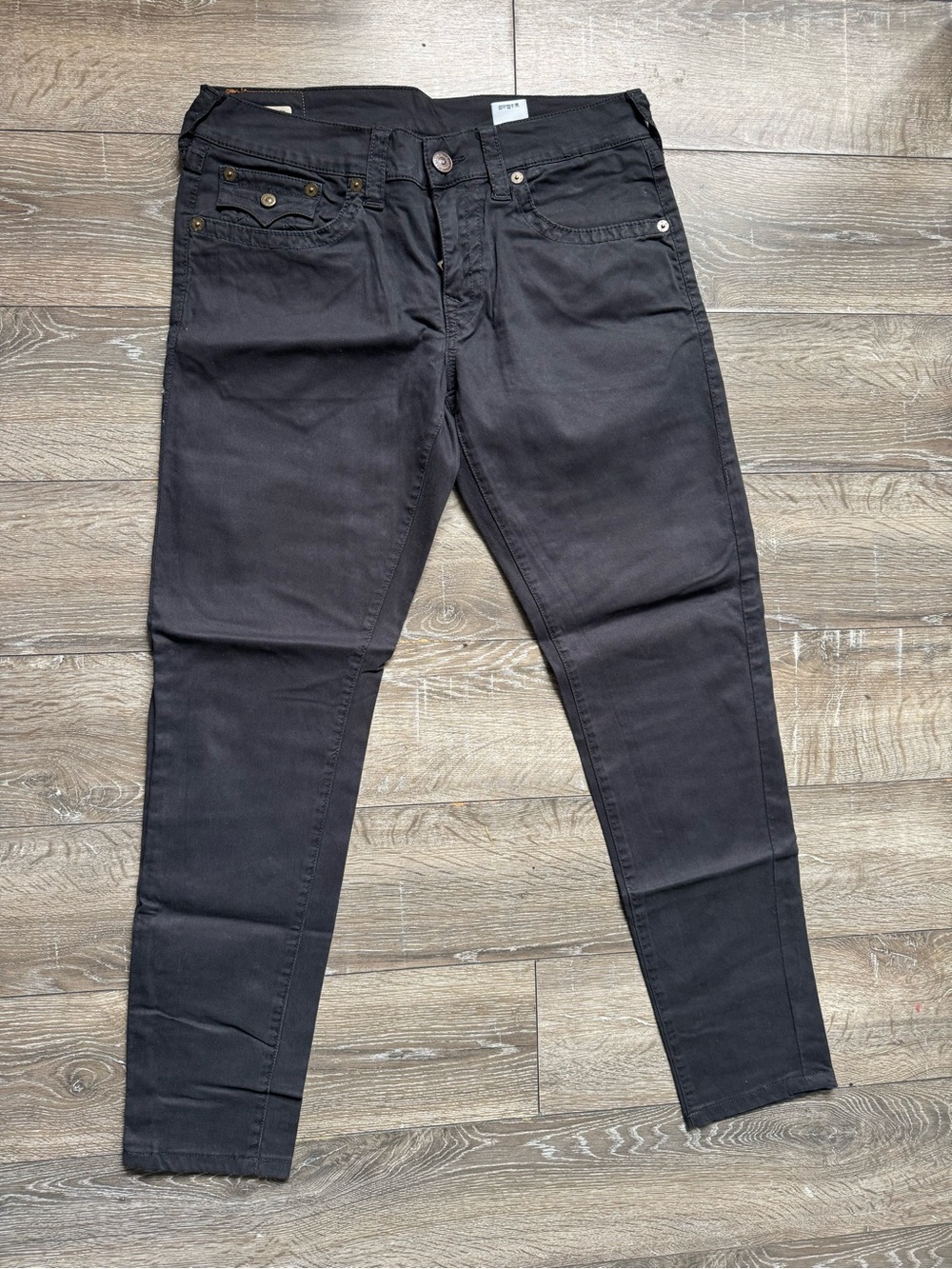 True Religion Black Relaxed Slim Jeans